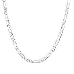 Lant barbati argint rodiat model FIGARO 4 mm x 55 cm DiAmanti FigaroC120-55cm-SL (Argint 925‰ 11 g.)